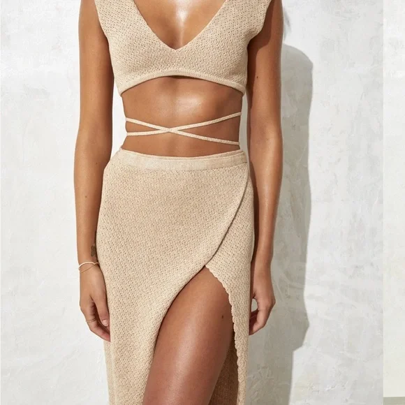 Flook the Label Amaris crop top 100% cotton size medium Bali festival resort - Picture 3 of 9